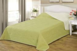 Naturtex ágytakaró Emily microfiber bézs-zöld 235x250cm (62623) - otthonkomfort