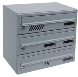 KĽUČKA Z37 ansamblu de cutii poştale cu o faţă RAL 4 chei Fără numerotare RAL 9016 / Albă 95mm (279K23579)