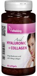 Vitaking Acid hialuronic cu colagen, 60 cps, Vitaking