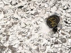 PartyDeco Tun de confetti mici culoare argintie