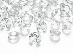 PartyDeco Confetti diamant transparente 20mm