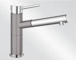 BLANCO ALTA-S Compact alumetál színű Silgranit / gránit-króm HD álló egykaros konyhai mosogató csaptelep kihúzható fejjel, 515326 (515326)