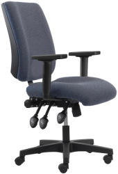 Antares Flua professzionális ergonomikus irodai forgószék állítható karfa műanyag lábkereszt BN. 6003 acélkék (ANKHSZ244-31)