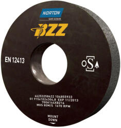 Norton Egyenes köszörűkorong Ø760x80x304, 8 mm ZF7A 16 R B38 (CT357676)