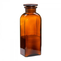 Trendglas Patikai üveg konyhai tároló- szögletes, barna 0, 8 L (1db/dob)