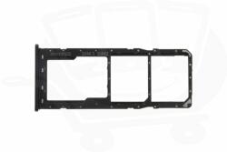 Samsung A705 Galaxy A7 2018, SIM kártya tartó tálca, (memóriakártya tartó), fekete