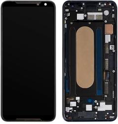 NBA001LCD010256 Asus ROG Phone 2 ZS660KL fekete LCD kijelző érintővel kerettel előlap (NBA001LCD010256)