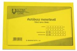 VECTRALINE Nyomtatvány autóbusz menetlevél VECTRALINE A/4 50x2 (DGJ-42/V) - tonerpiac