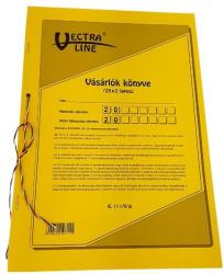 VECTRALINE Nyomtatvány vásárlók könyve VECTRALINE A/4 álló 25x2 lapos GDPR kompatibilis (B11-1/V) - tonerpiac
