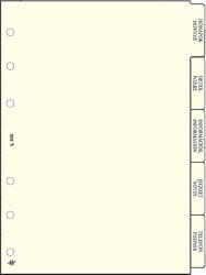 SATURNUS Gyűrűs kalendárium betét SATURNUS L330 elválasztólap sárga lapos (24SL330-CHA)