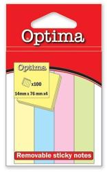 Optima Oldaljelölõ OPTIMA papír pasztell 4 szín (22915) - tonerpiac