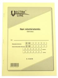 VECTRALINE Nyomtatvány napi pénztárjelentés VECTRALINE A/4 álló 25x4 példányos (1 csomag tartalma 5 darab) (B13-25/V)