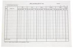  Nyomtatvány jelenléti ív 5 napos A/4 - tonerpiac