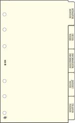 SATURNUS Gyűrűs kalendárium betét SATURNUS S330 elválasztólap sárga lapos (24SS330-CHA) - tonerpiac