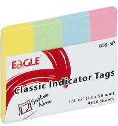 EAGLE Oldaljelölõ EAGLE 659-5P papír pasztell 4 szín (150-1243) - tonerpiac