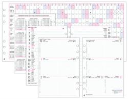 SATURNUS Gyűrűs kalendárium betét SATURNUS L311/F heti fehér lapos 2024 (24SL311-FEH) - tonerpiac