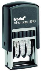 TRODAT Bélyegzõ dátum TRODAT 4810 UNG betűvel megjelenített fekete ház fekete párna (4810) - tonerpiac