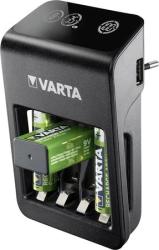 VARTA Elemtöltő, AA/AAA/9V, 4xAA 2100 mAh, LCD kijelző, VARTA Plug (VTL15)