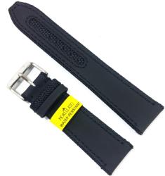 Morellato Curea de ceas Morellato Water Resistant - Piele Naturala si Material Tehnic - Culoare Bleumarin - 20mm 22mm 24mm (A01X5395B55062CR)