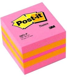 Post-it Öntapadós jegyzet 3M Post-it LP2051P 51x51mm mini kocka vegyes pink 400 lap (12661) - tonerpiac