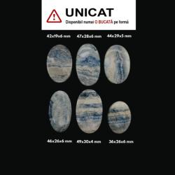  Cabochon Scheelit de Forma Ovala - 36-49 x 19-30 x 4-6 mm