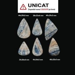 Cabochon Scheelit de Forma Picatura - 31-49 x 23-29 x 5-6 mm