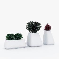 Vondom Ghiveci plante / Vaza flori exterior / interior design modern premium MOMA PLANTER LOW 45006R Vondom (45006R VD)