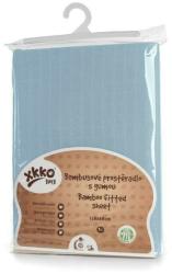 Xkko - Cearceaf cu elastic din bambus 60x120 cm Albastru XKKO (XKK_BMBSH6003)