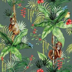 Ambiente Orangutan Green papírszalvéta 33x33cm, 20db-os - szep-otthon
