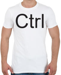 printfashion CTRL - Férfi póló - Fehér (2943054)