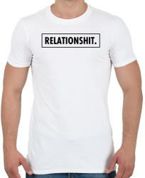 printfashion Relationshit - Férfi póló - Fehér (2916857)