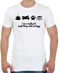 printfashion simlpe things - Férfi póló - Fehér (2924423)
