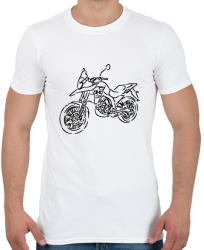 printfashion malaguti - Férfi póló - Fehér (2912201)