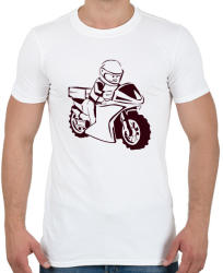 printfashion lego - Férfi póló - Fehér (2911619)