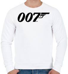 printfashion 007 logo - Férfi pulóver - Fehér (2893795)
