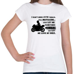 printfashion motogirl - Női póló - Fehér (2912829)
