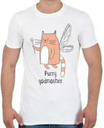 printfashion Magic cat - Férfi póló - Fehér (2945770)