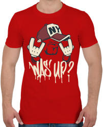 printfashion Was up? - Férfi póló - Piros (2918413)