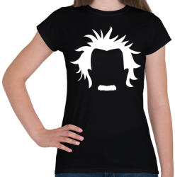 printfashion Minimalista Einstein - Női póló - Fekete (2956378)