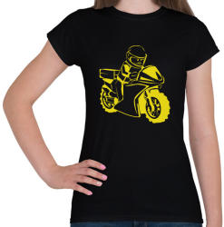printfashion lego sárga - Női póló - Fekete (2911472)