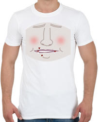 printfashion Alvó vámpír - Férfi póló - Fehér (2932571)