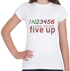 printfashion one down - Női póló - Fehér (2922529)