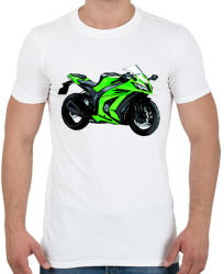 printfashion Kawasaki ninja sport motor - Férfi póló - Fehér (2933541)