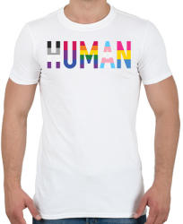 printfashion Human - Férfi póló - Fehér (2936846)