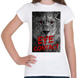 printfashion Szemkontaktus - Női póló - Fehér (2950769)