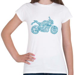 printfashion kékmotor - Női póló - Fehér (2909725)