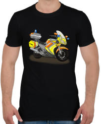 printfashion mentőmotor - Férfi póló - Fekete (2912590)