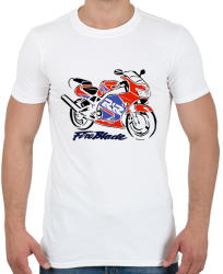 printfashion fb2 - Férfi póló - Fehér (2901531)