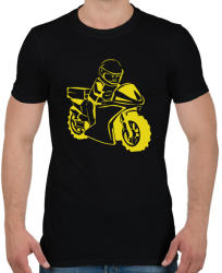 printfashion lego sárga - Férfi póló - Fekete (2911426)