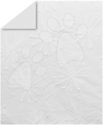 toTs Takaró Pure White Flowers toT's smarTrike hímzett virágokkal 100% pamut fehér (TO110406)